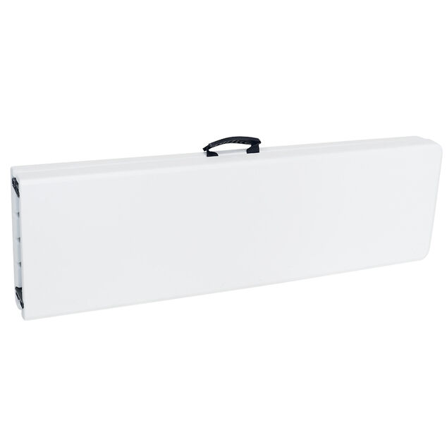 Banc de jardin pliant Fiesta blanc 183x28xH74cm