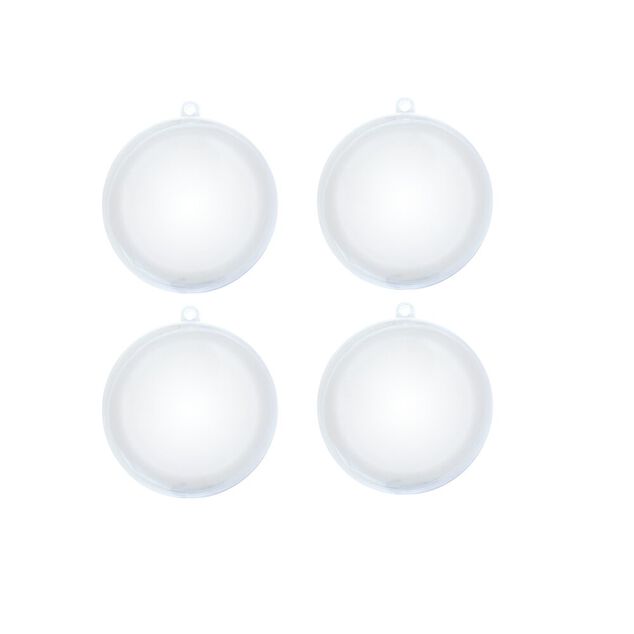 Boule de Noël transparente à garnir x4