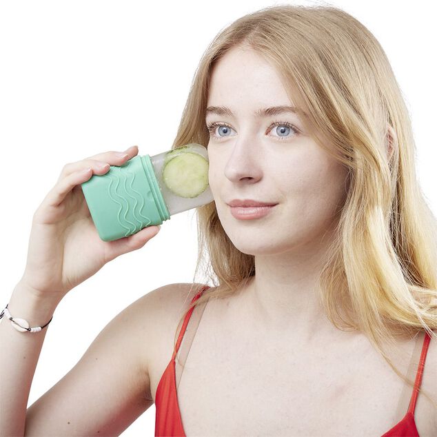 Moule &agrave; gla&ccedil;on facial 100% silicone
