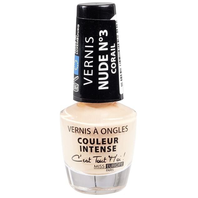 Vernis &agrave; ongles m&eacute;tallique intense nude corail N&deg;3
