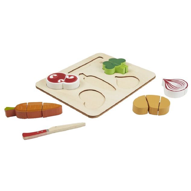Aliment à découper avec planche bois 7 pièces