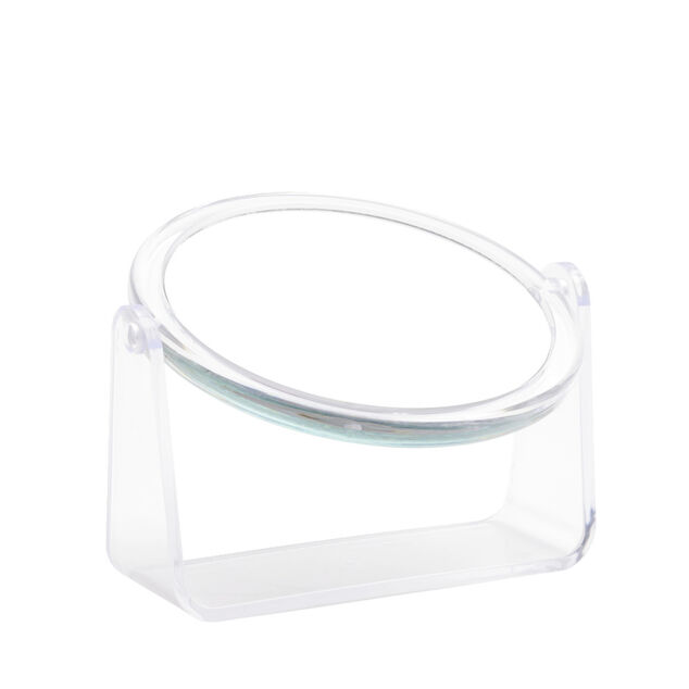 Miroir rond &agrave; poser rotatif 2 faces normal et grossissant (2 mod&egrave;les)