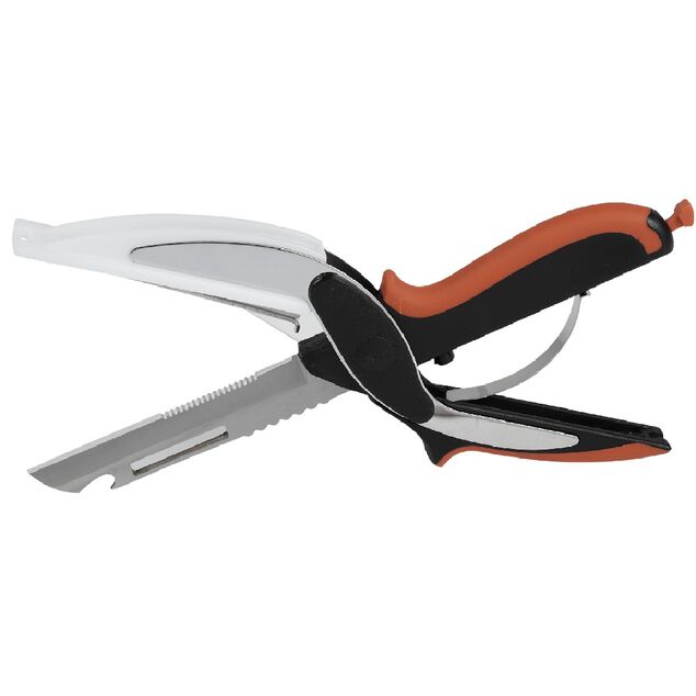 Ciseaux malins 2 en 1 rouge et noir