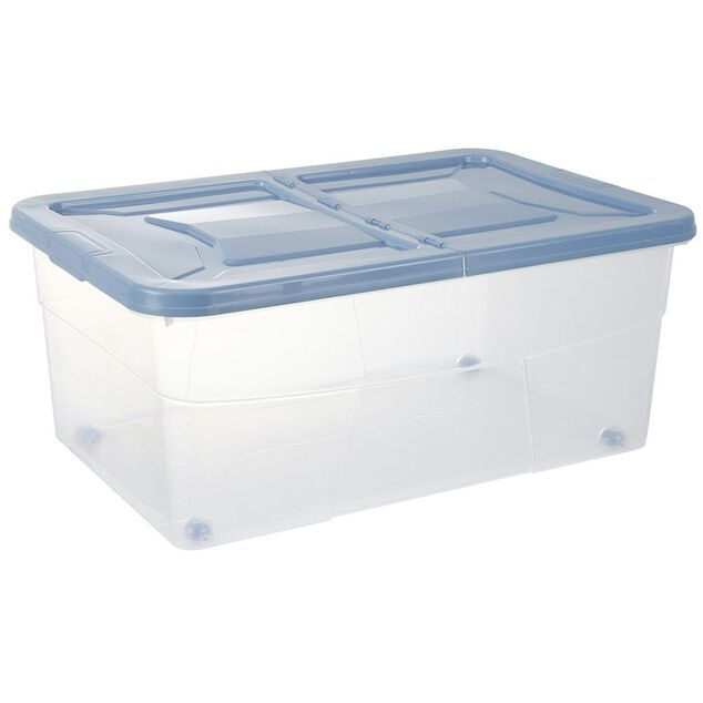 Box dessous de lit gris 45L