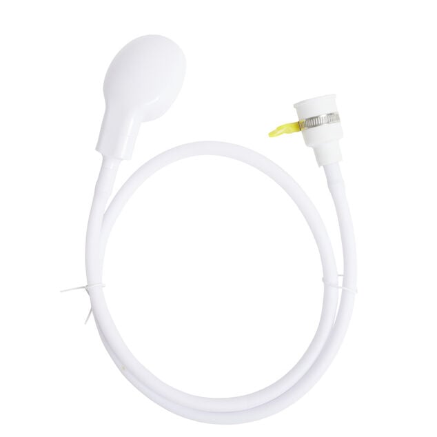 Pommeau de douche nomade pour robinet avec flexible blanc L113cm
