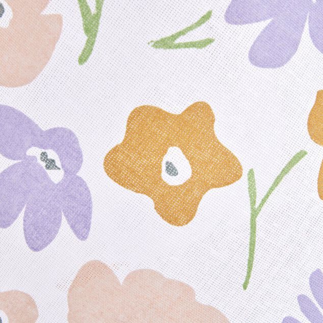 Torchon en coton x2 motif floral 45x65cm