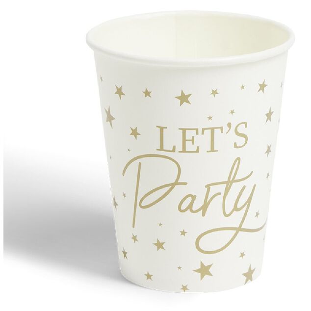 Lot de 8 gobelets Let's Party carton 24cl