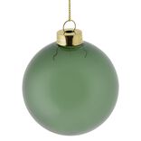 Boule de No&euml;l verre &Oslash;8cm - 3 mod&egrave;les