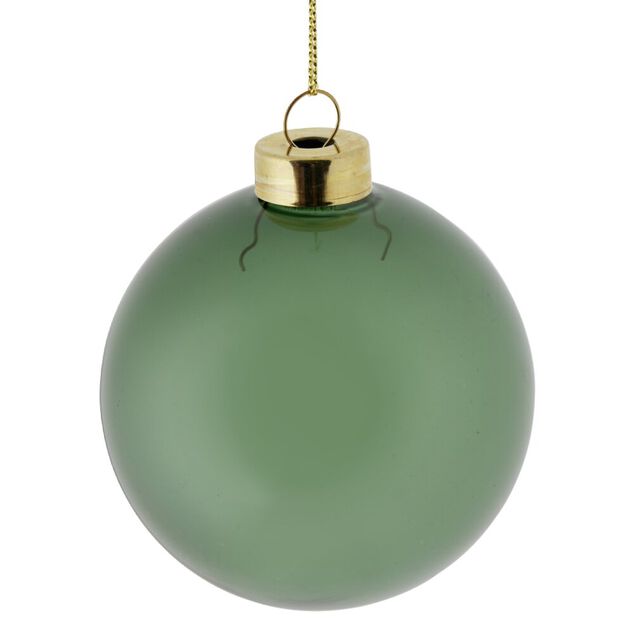 Boule de No&euml;l verre &Oslash;8cm - 3 mod&egrave;les