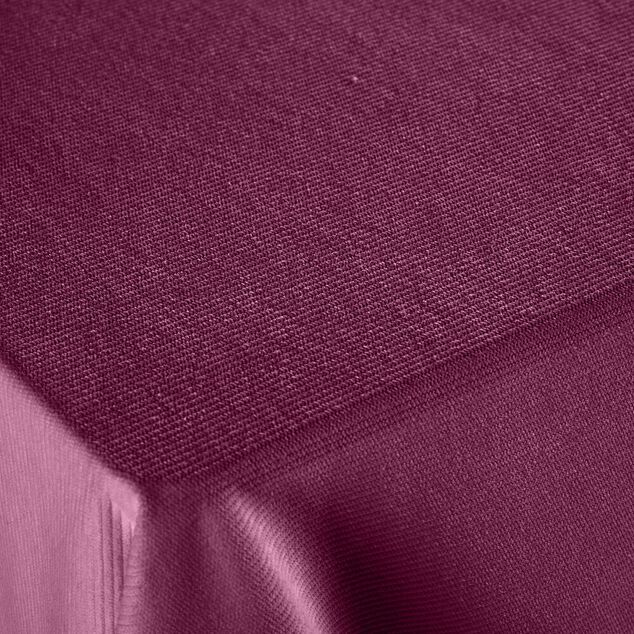 Nappe polyester c&ocirc;tel&eacute; L300X140 cm rouge