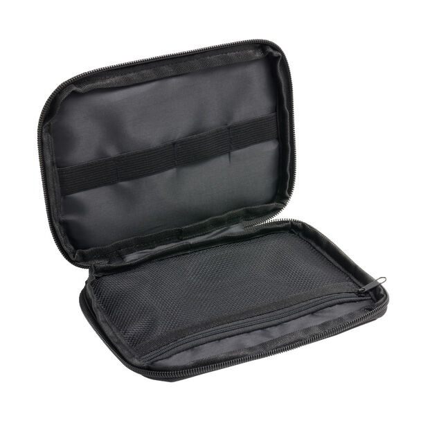 Organisateur de c&acirc;ble pochette zipp&eacute;e noire 19x14cm