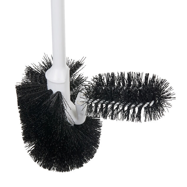 Brosse WC avec brossette intégrée et manche détachable