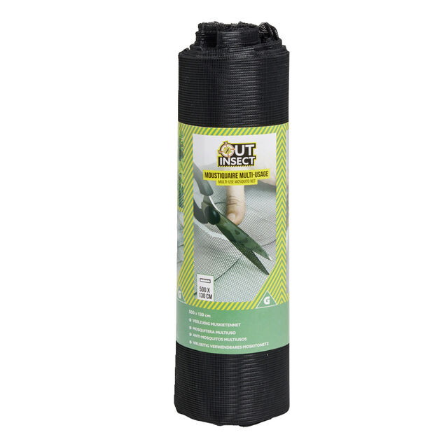 Moustiquaire multi-usage Out Insect noir 130xL500cm