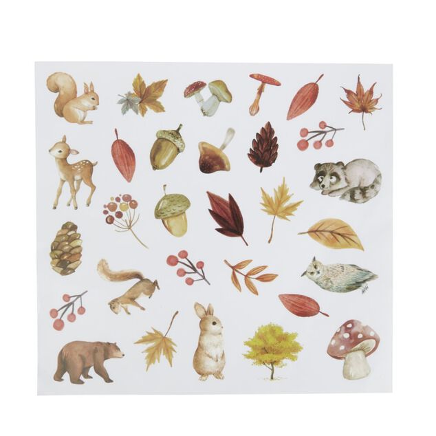 Planche stickers th&egrave;me automne