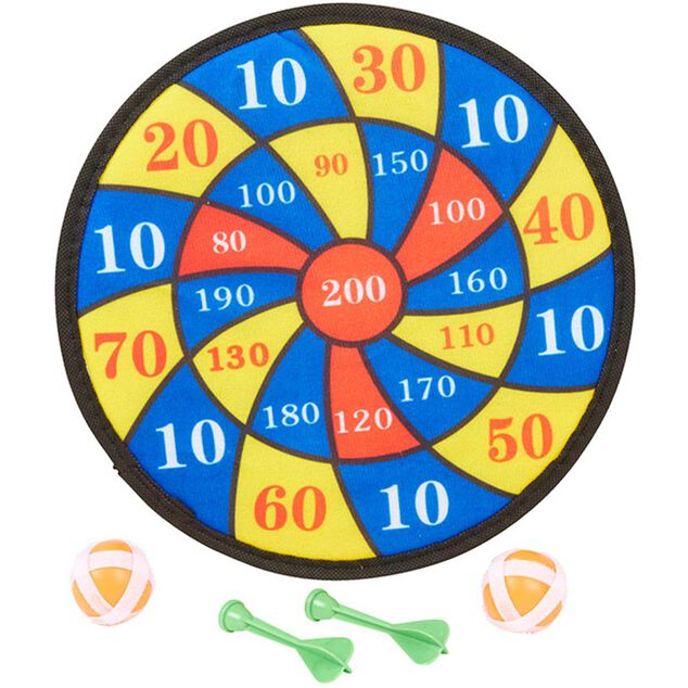 Jeu de fléchette x2 et mini-balles x2 à scratch