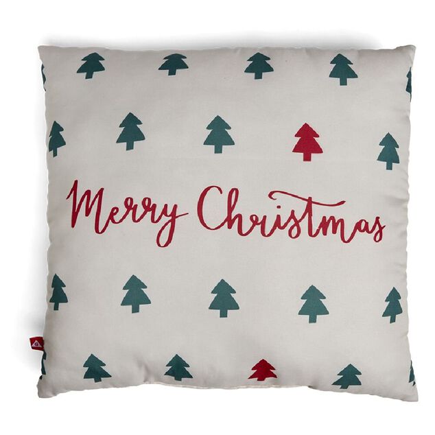 Coussin Noël motif MerryXmas 40x40cm