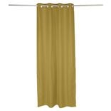 Rideau occultant effet tram&eacute; jaune 140x240cm