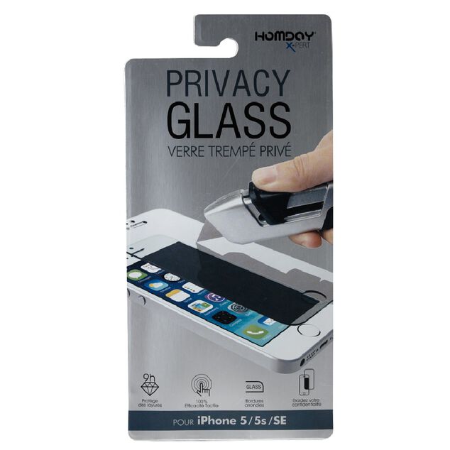 Verre tremp&eacute; pour IPHONE 5/5S/5SE