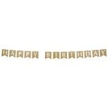 Guirlande anniversaire Happy Birthday papier kraft thème nature 2,5m