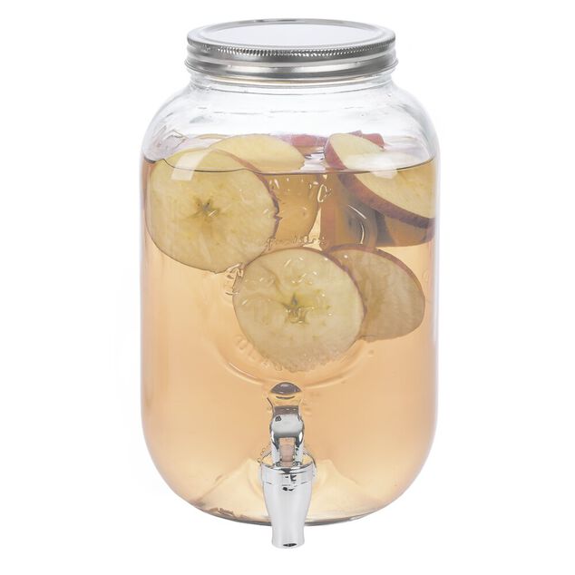 Distributeur de boisson 4L en verre Ø16xH25cm