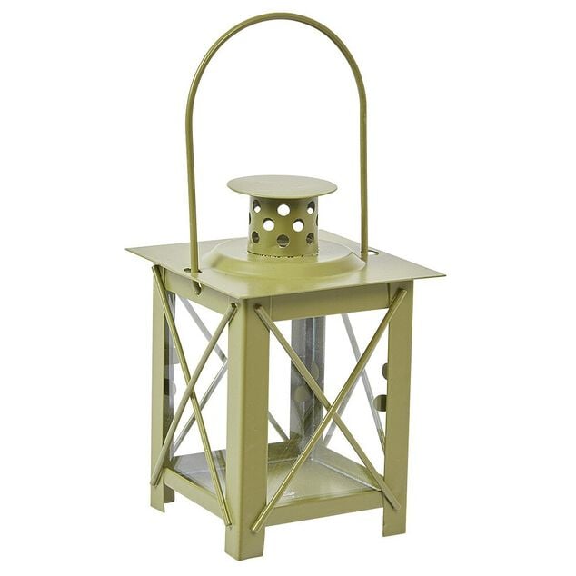 Bougeoir m&eacute;tallique lanterne