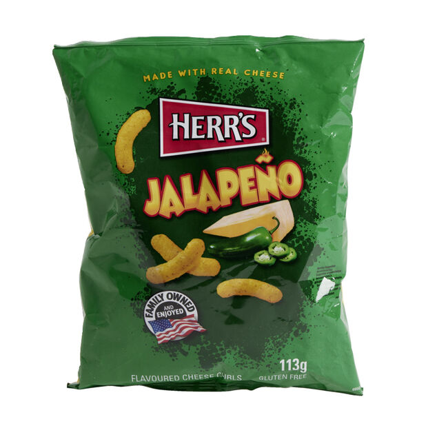 Snacks Herr's Jalape&ntilde;o saveur fromage &eacute;pic&eacute; 113gr
