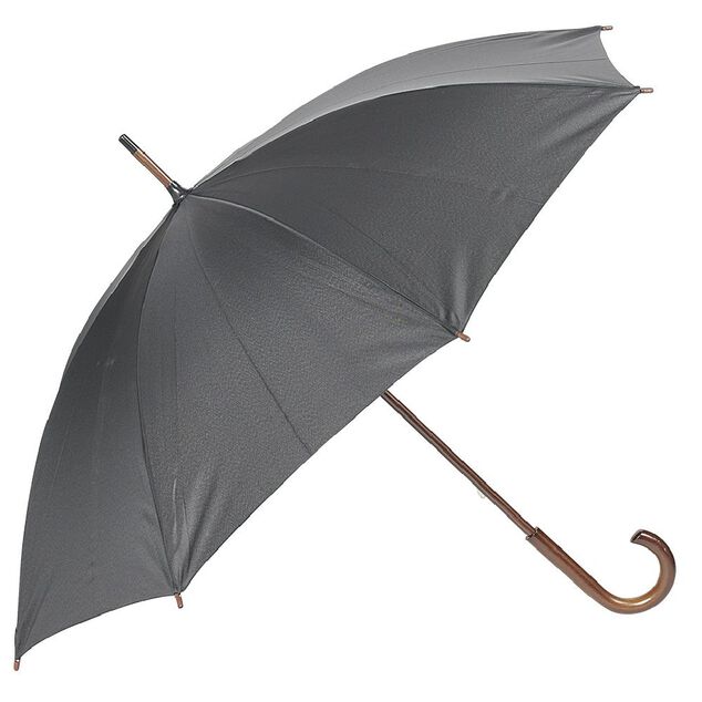 Parapluie canne gris fonc&eacute;