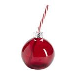 Verre forme boule de Noël 375ml avec paille intégrée (2 modèles)