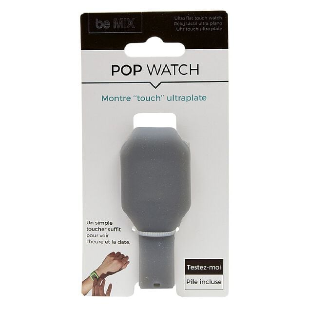 Montre touch Ultra plate bracelet silicone uni