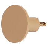 Pat&egrave;re murale ronde marron clair polyr&eacute;sine &Oslash;5cm