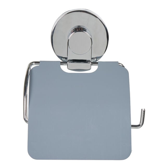 D&eacute;rouleur papier toilette &agrave; ventouse gris