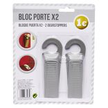 Bloc porte x2 avec crochet