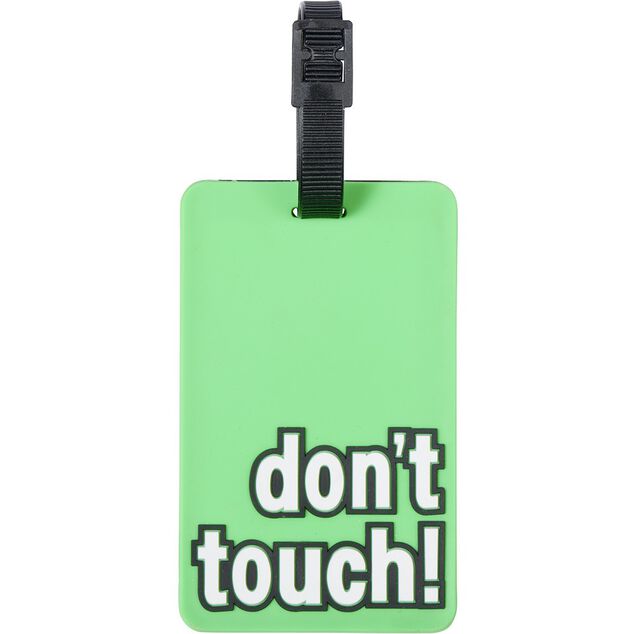 Porte &eacute;tiquette de bagage Don't touch (3 mod&egrave;les)