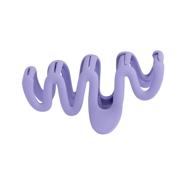 Pince à cheveux forme zig zag unie mate L8cm (3 modèles)