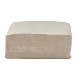 Serviette carrée blanc lin 2 plis en papier x40