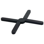 Dessous de plat extensible en silicone noir