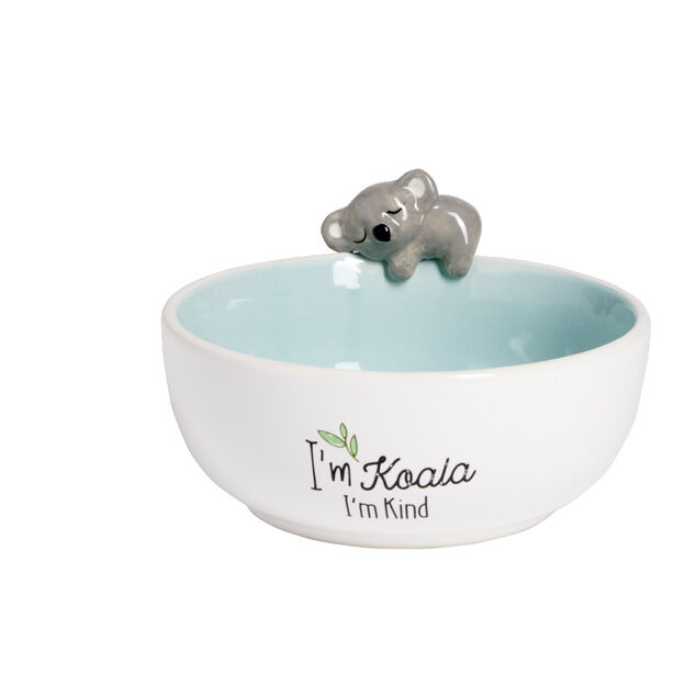 Bol koala dolomite blanc et bleu &Oslash;14,5cm