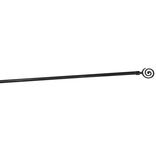 Kit Tringle &agrave; rideau extensible 95-180 cm embouts spirale noir