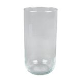 Vase cylindrique en verre transparent Ø15xH30cm