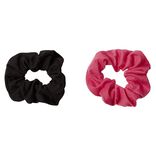 Chouchou en maille rose noir x2