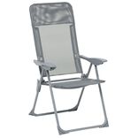 Fauteuil de camping 5 positions gris
