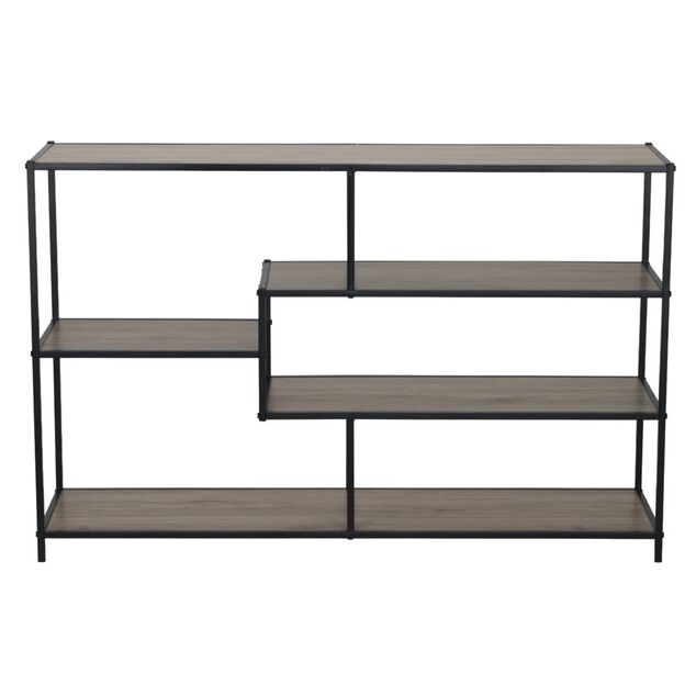 &Eacute;tag&egrave;re en bois 5 niveaux Luffi effet stratifi&eacute; 116x30xH76cm