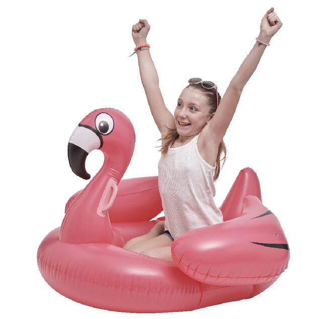 &Icirc;le gonflable flamant rose