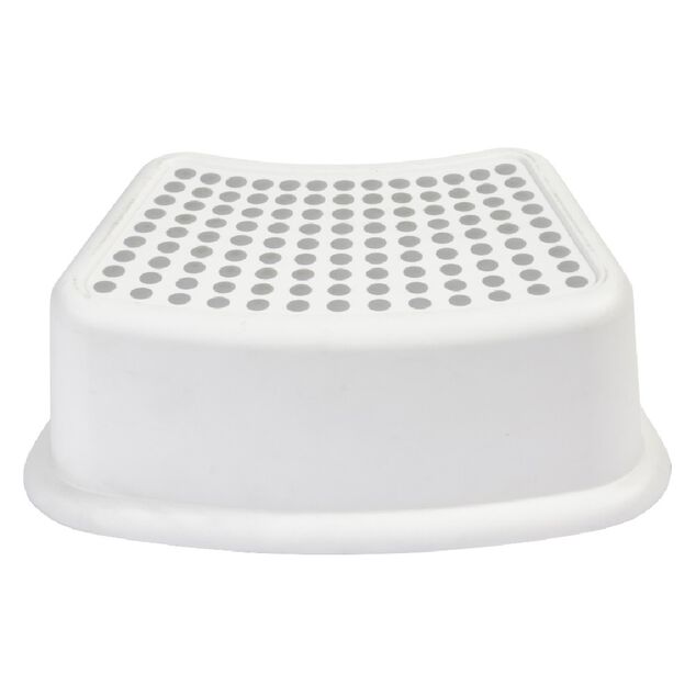 Repose pied surface antid&eacute;rapante blanc et gris
