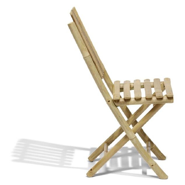 Chaise de jardin pliante en bambou Laos 42x52xH.87 cm