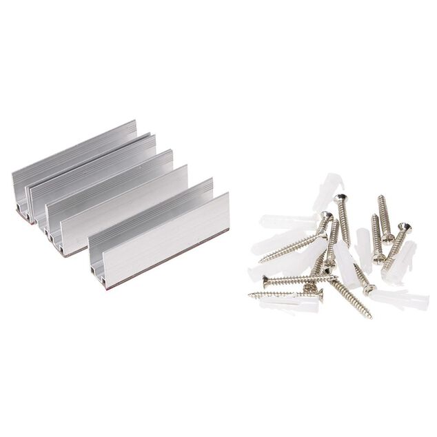 Clip mural accroche n&eacute;on mulicolore x6