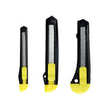 Lot de 3 cutters jaunes et noirs