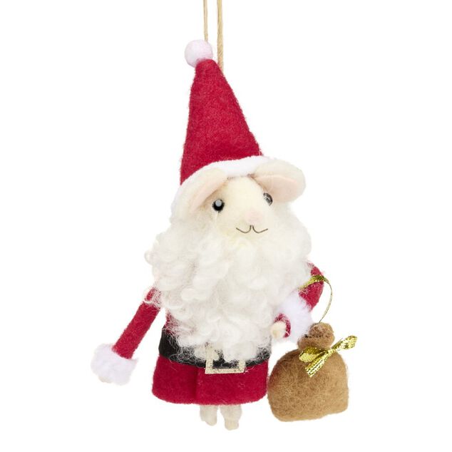 Souris &agrave; suspendre de No&euml;l H12cm (12 mod&egrave;les)