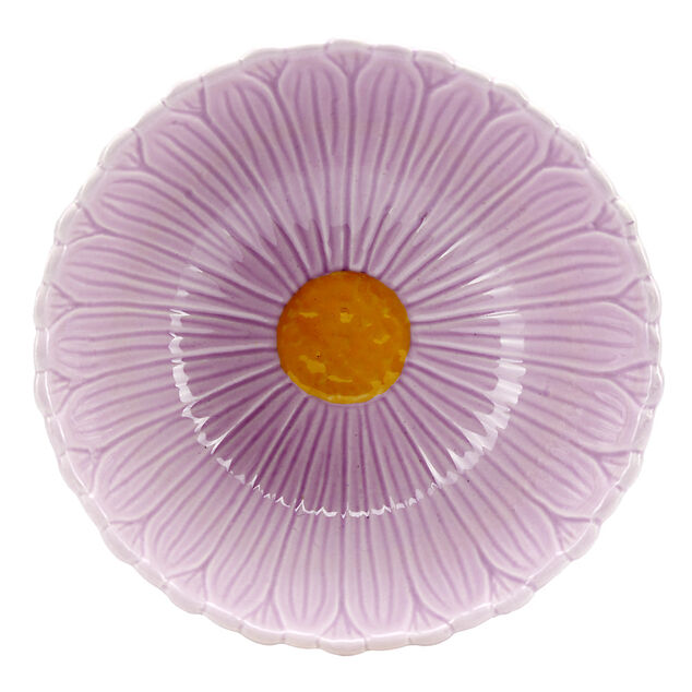 Coupelle bol en dolomite forme fleur Ø13xH6cm (3 modèles)