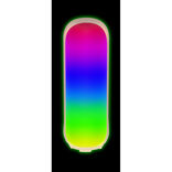 Enceinte lumineuse RGB 2X5W rechargeable &Oslash;8cmx22,4cm
